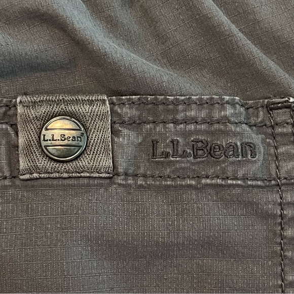 LL Bean Womans Stretch Ripstop Pull-On Alloy Grey  Adjustable Waistband size XL - Picture 10 of 11